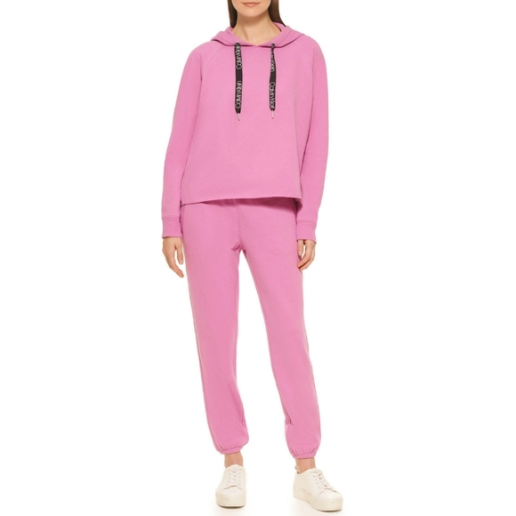 NWT Calvin Klein Lush Pink Hoodie & Jogger Set - Picture 10 of 10